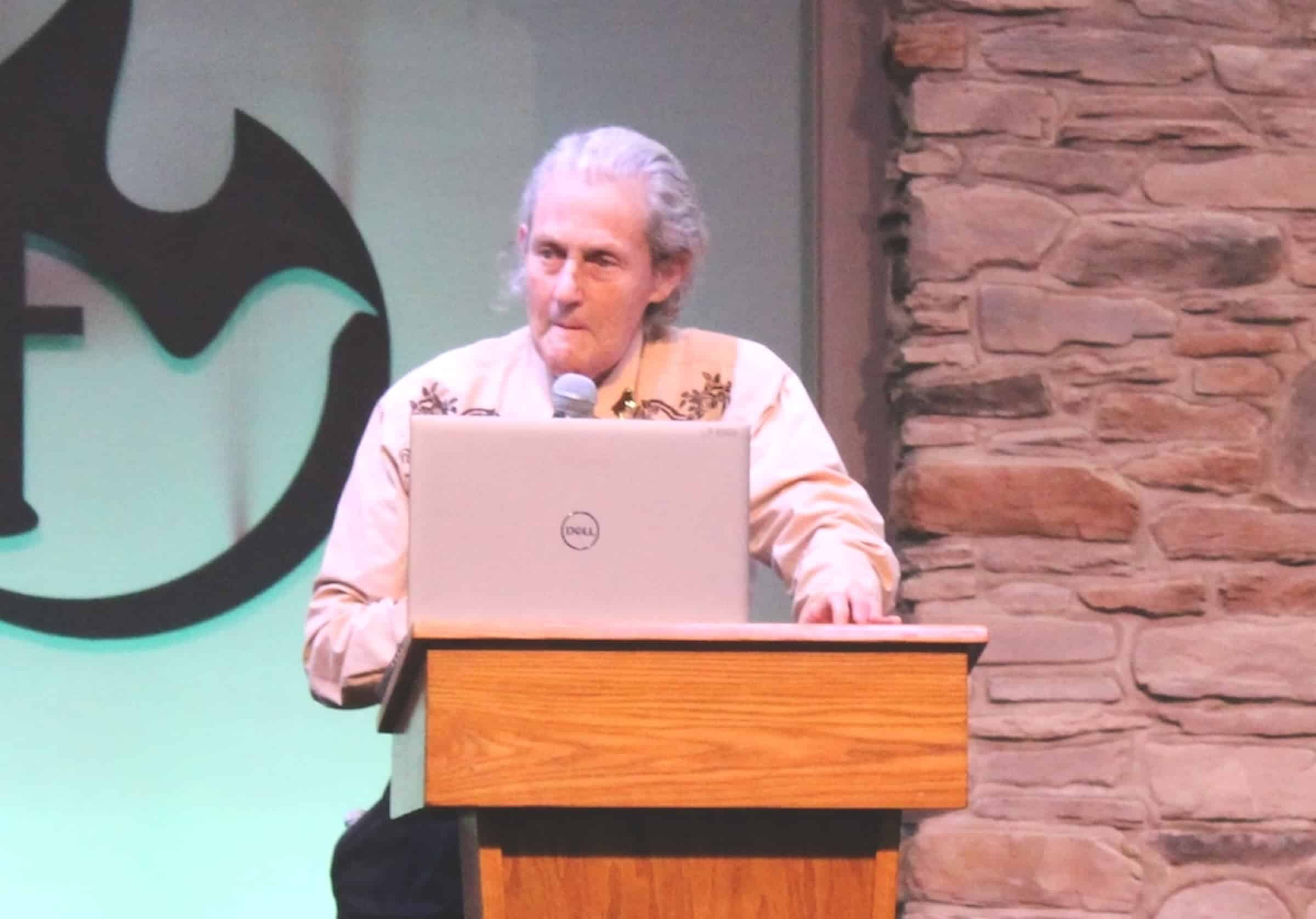I M A Total Visual Thinker Dr Temple Grandin Speaks In Centreville